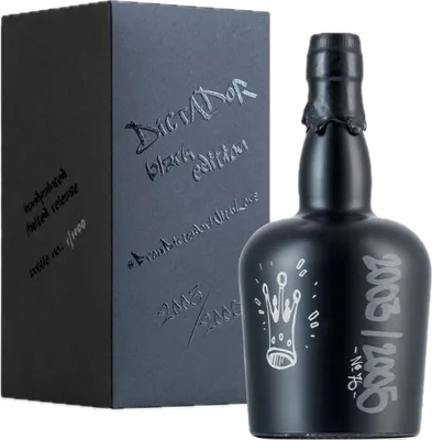 Bouteille de spiritueux : Black Edition Crown de la marque Dictador