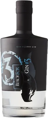 Bouteille de spiritueux : Gin #3 Canadian de la marque Black Fox