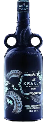 Bouteille de spiritueux : Black Spiced Unknown Deep de la marque Kraken