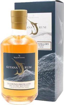 Bouteille de spiritueux : Guyana Rum de la marque Diamond