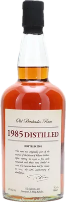 Bouteille de spiritueux : 1985 Distilled Old Barbados Rum de la marque Foursquare