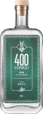 Bouteille de spiritueux : Volume 8 Basil de la marque 400 Conigli Gin