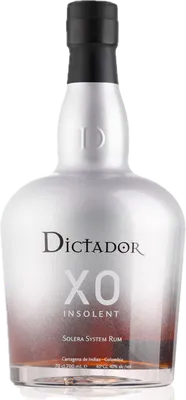 Bouteille de spiritueux : XO Insolent de la marque Dictador