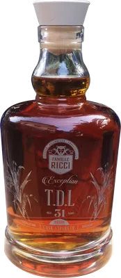 Bouteille de spiritueux : Exception TDL 31 ans de la marque Famille Ricci