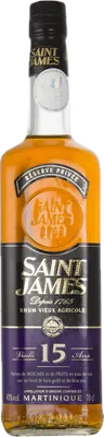 Bouteille de spiritueux : 15 Ans de la marque Saint James