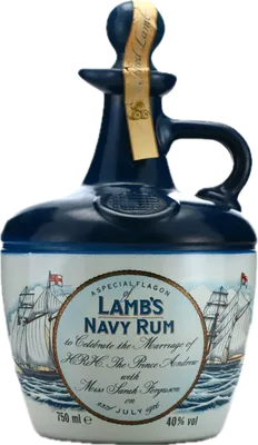 Bouteille de spiritueux : Navy Rum Decanter (Royal Wedding Andrew and Sarah) de la marque Alfred Lamb's