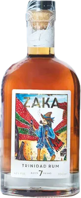 Bouteille de spiritueux : Trinidad Rum 7 Aged Years de la marque Zaka