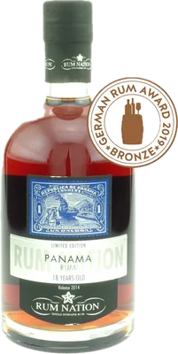 Bouteille de spiritueux : Panama 18 years 2014 de la marque Rum Nation