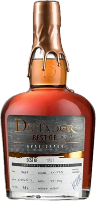 Bouteille de spiritueux : Best Of 1981 Apasionado 41% de la marque Dictador