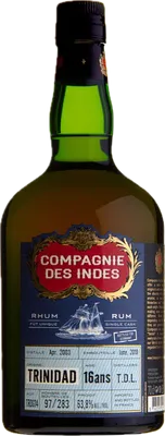 Bouteille de spiritueux : Trinidad (Bottled for Germany) de la marque Compagnie des Indes