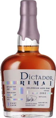 Bouteille de spiritueux : Rima I Port Finish 2002 de la marque Dictador