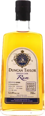 Bouteille de spiritueux : Single Cask Rum 1997 Aged 17 Years (Uitvlugt Distillery) de la marque Duncan Taylor