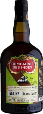 Bouteille de spiritueux : Belize (Bottled for Perola) de la marque Compagnie des Indes