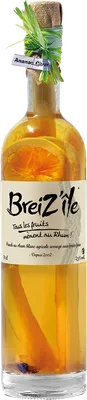 Bouteille de spiritueux : Breiz'île Tradition - Ananas Citron de la marque Breiz’île