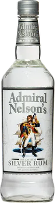 Bouteille de spiritueux : Silver Rum de la marque Admiral Nelson's