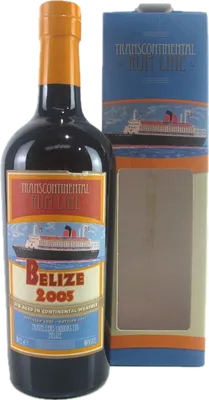 Bouteille de spiritueux : Belize 2003 de la marque Transcontinental Rum Line
