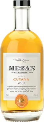 Bouteille de spiritueux : Guyana 2005 de la marque Mezan