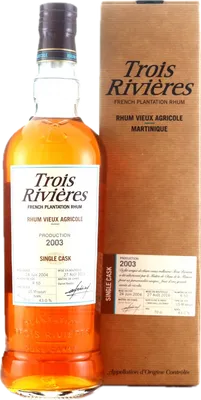Bouteille de spiritueux : Single Cask de la marque Trois Rivières