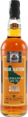 Bouteille de spiritueux : Barbados Rum de la marque Rum Nation
