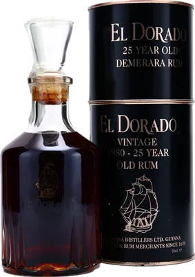 Bouteille de spiritueux : 25 Vintage de la marque Demerara Distillers Ltd