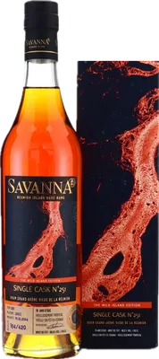 Bouteille de spiritueux : The Wild Island Edition de la marque Savanna