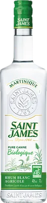 Bouteille de spiritueux : Blanc Agricole Bio 40° de la marque Saint James