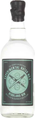 Bouteille de spiritueux : Experimental Batch No. 5 de la marque The Thompson Brothers Highland Gin