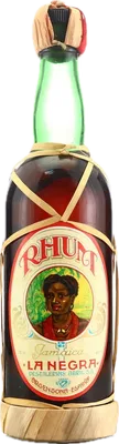 Bouteille de spiritueux : Rhum La Negra 1980s de la marque Distilerias Abril S.A.
