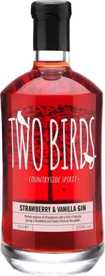 Bouteille de spiritueux : Strawberry & Vanilla Gin de la marque Two Birds