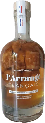 Bouteille de spiritueux : Canelé de Bordeaux Vanille Bourbon de la marque L’Arrangé Français