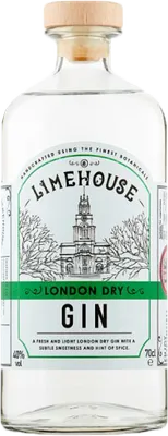 Bouteille de spiritueux : London Dry Gin de la marque Limehouse