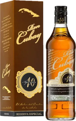 Bouteille de spiritueux : Ron Cubay Reserva Especial de la marque Cuba Ron S.A.