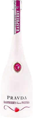 Bouteille de spiritueux : Raspberry Flavored Vodka de la marque Pravda