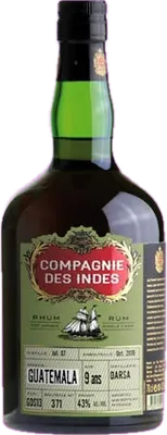 Bouteille de spiritueux : Guatemala 9 Ans – Single Cask de la marque Compagnie des Indes