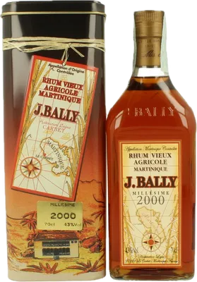 Bouteille de spiritueux : Millésime de la marque J. Bally