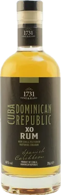 Bouteille de spiritueux : Cuba Dominican Republic XO Rum de la marque 1731 Fine & Rare