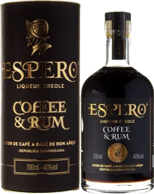 Bouteille de spiritueux : Liqueur Creole Coffee & Rum de la marque Ron Espero