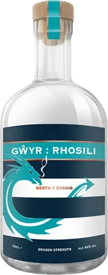 Bouteille de spiritueux : Rhosili - Nerth Y DDraig - Dragon Strength de la marque Gŵyr