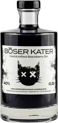 Bouteille de spiritueux : Handcrafted Blackberry Gin de la marque Böser Kater