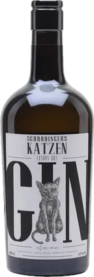 Bouteille de spiritueux : Katzen London Dry Gin de la marque Schrodingers 