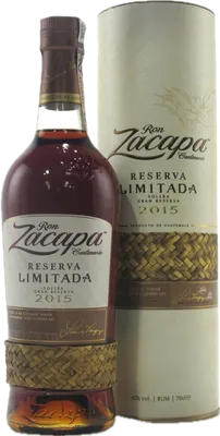 Bouteille de spiritueux : Reserva Limitada 2015 de la marque Zacapa