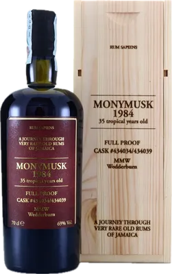 Bouteille de spiritueux : Rum Sapiens Wedderburn de la marque Monymusk