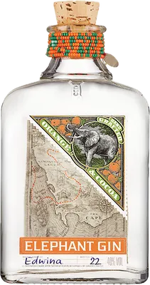 Bouteille de spiritueux : Orange Cocoa Gin de la marque Elephant