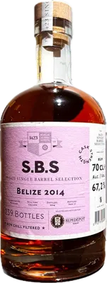 Bouteille de spiritueux : Belize (Rum Depot) de la marque S.B.S