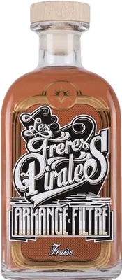 Bouteille de spiritueux : Arrangé Filtré Fraise de la marque Les Frères Pirates
