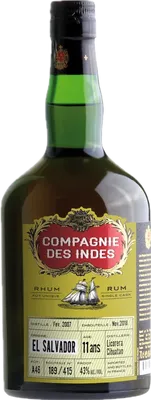Bouteille de spiritueux : El Salvador de la marque Compagnie des Indes