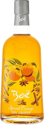 Bouteille de spiritueux : Spiced Orange Gin Liqueur de la marque Boë Scottish Gin