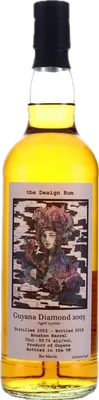 Bouteille de spiritueux : the Design Rum de la marque Diamond