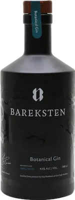 Bouteille de spiritueux : Gin de la marque Bareksten