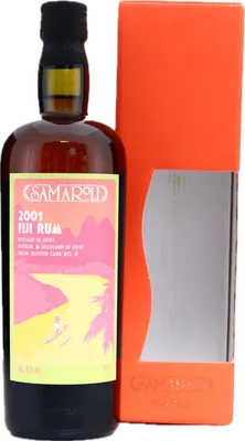 Bouteille de spiritueux : Fiji Rum de la marque Samaroli